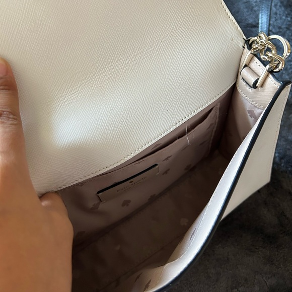 Kate Spade Taupe and White Chain Crossbody bag - Picture 4 of 12